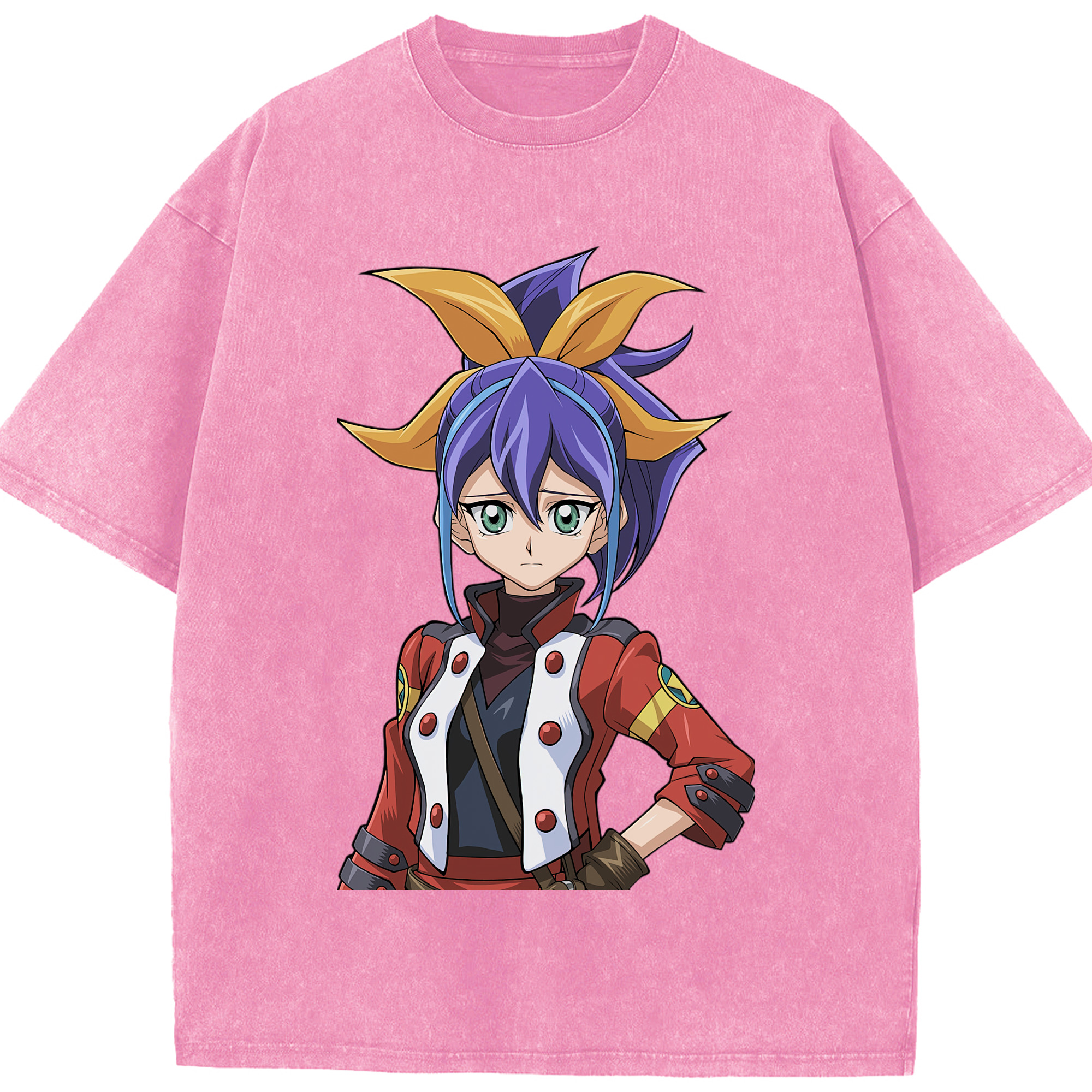 （画像用） 遊☆戯☆王 Yu-Gi-Oh! 綿100% ヴィンテージ風 半袖Tシャツ（フロントプリント）